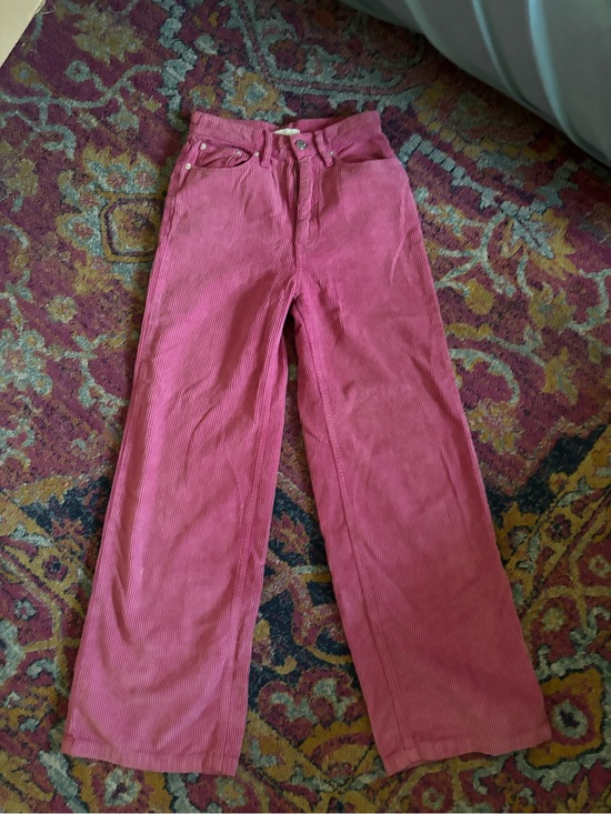 BDG Pants - BDG Wide-Leg Corduroy Pants in Pink